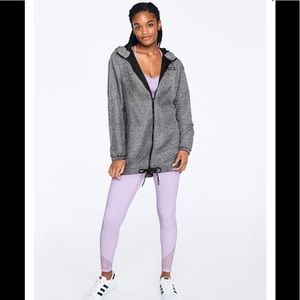 Women Long Full Zip Anorak Jacket Size XS